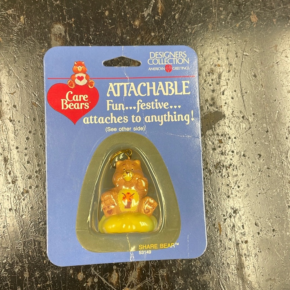 Vintage care bear key chain